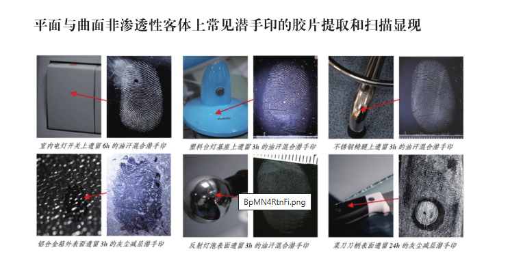 平面与曲面非渗透性客体上常见潜手印.png