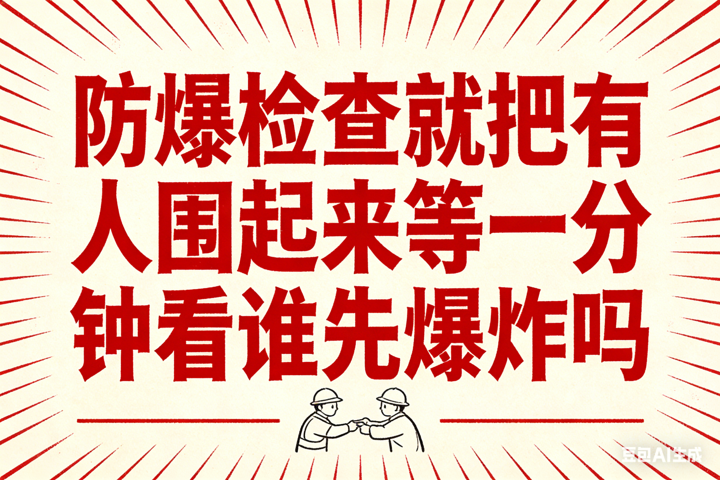 防爆检查就是就是把所有人围起来等一分钟看谁先爆炸吗？