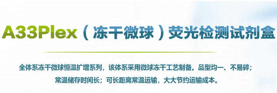 新品发布！A33Plex(冻干微球) 光检测试剂盒简介