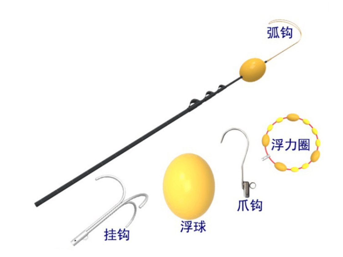 便携式多功能救援杆/水域救生杆