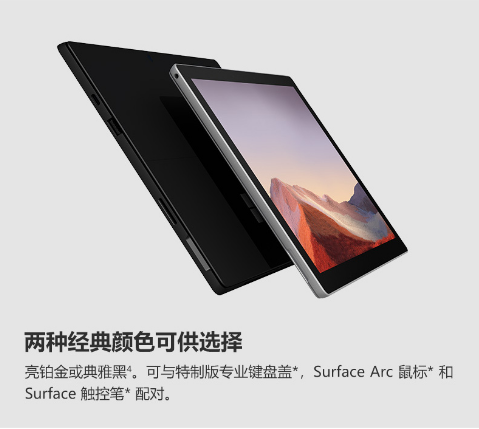 surface Pro 7+ 酷睿i5/8G/128GB/亮铂金 含键盘+鼠标+拓展坞2  专业版不带office）