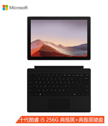 surface Pro 7+ 酷睿i5/8G/128GB/亮铂金 含键盘+鼠标+拓展坞2  专业版不带office）