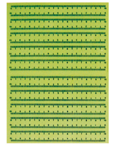 透明不干胶比例尺（12cm）