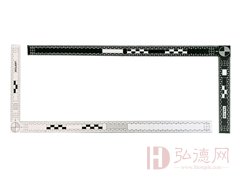 【“夏”单钜惠】45x18厘米双面黑白直角比例尺