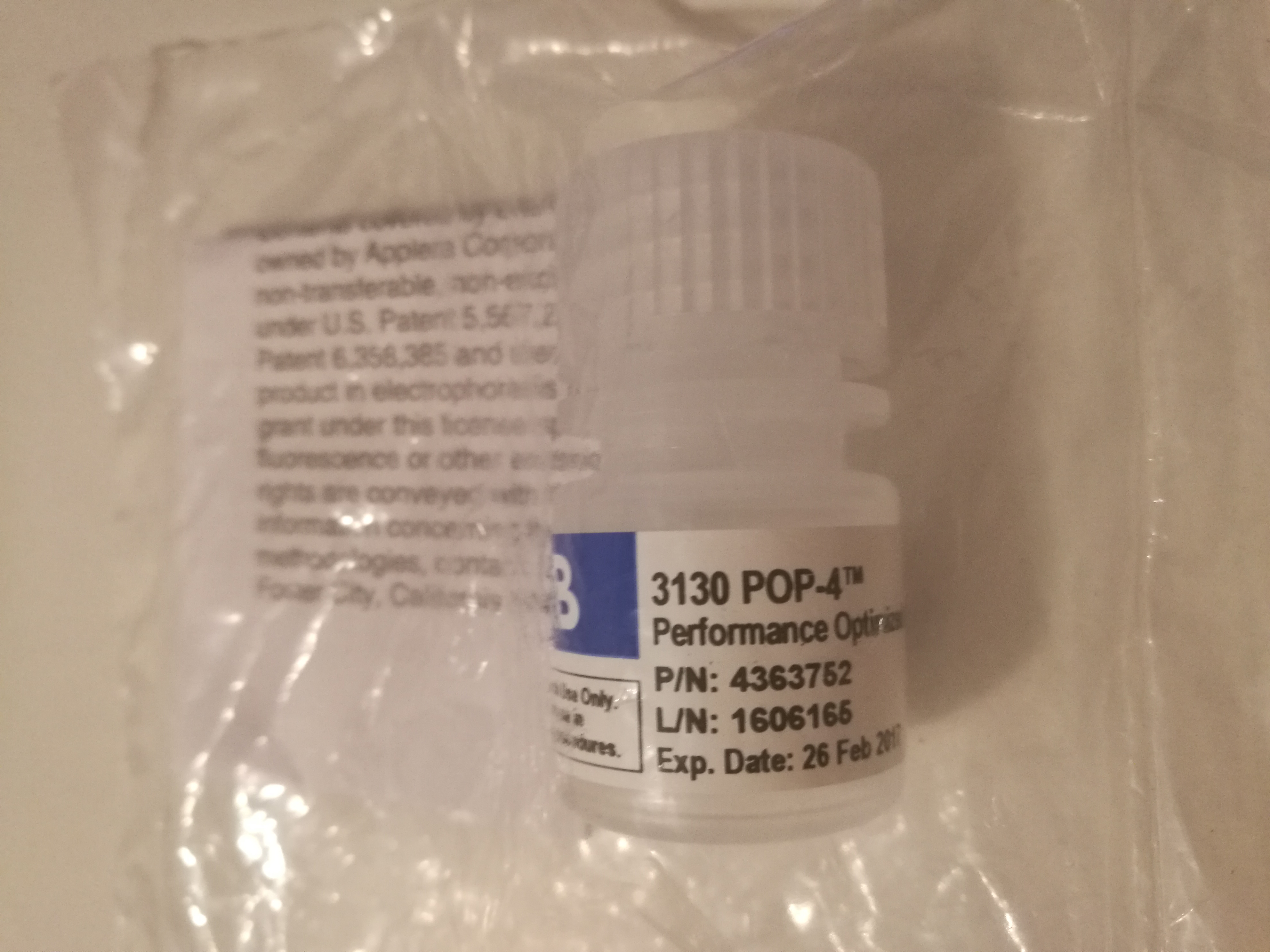 POP-4™ Polymer for 3130/3130xl Genetic Analyzers