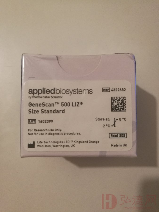 GeneScan™ 600 LIZ™ dye Size Standard v2.0