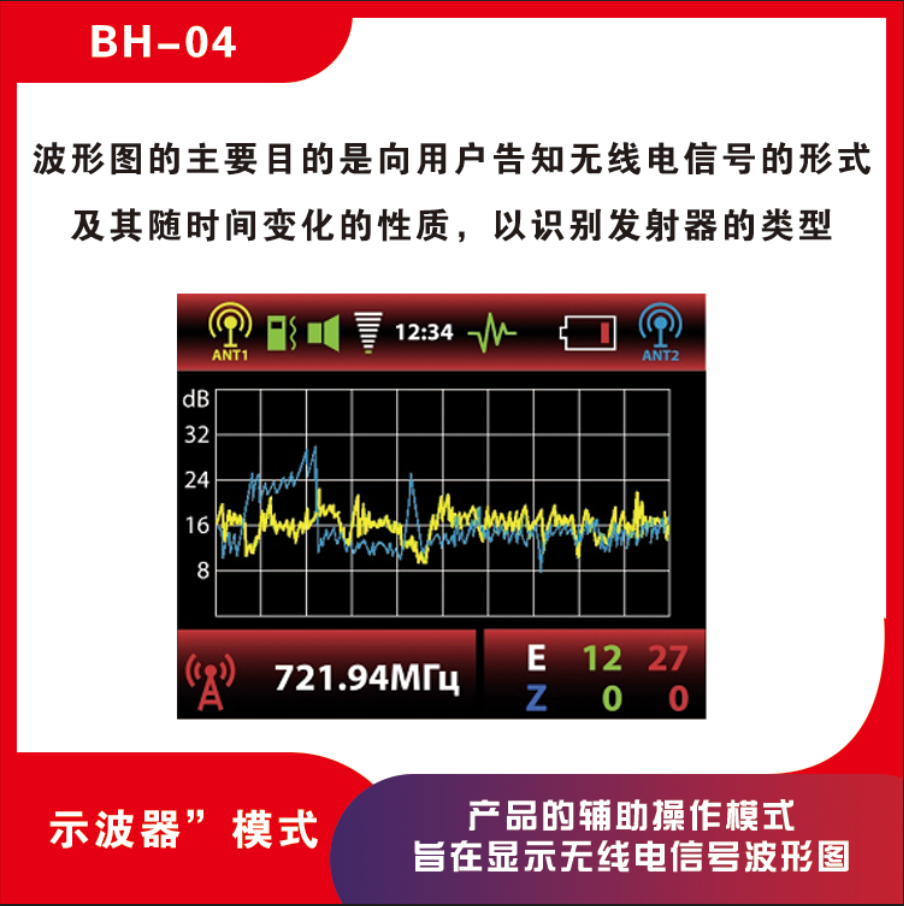 BH04  无线信号探测器 反窃听探测器 BugHunter 