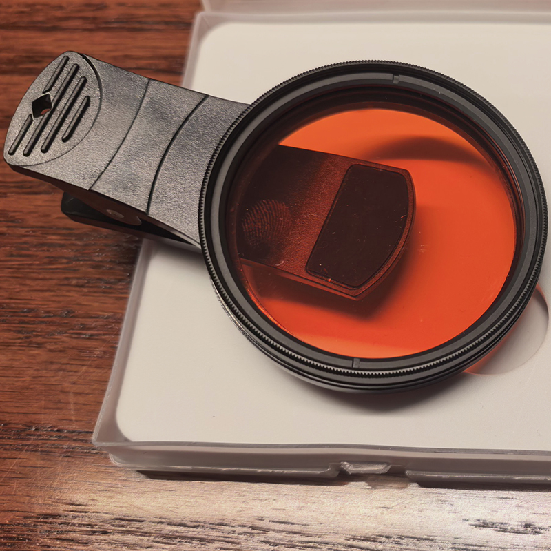 刑侦用手机/相机拍照滤片，配合蓝/绿光(67mm)