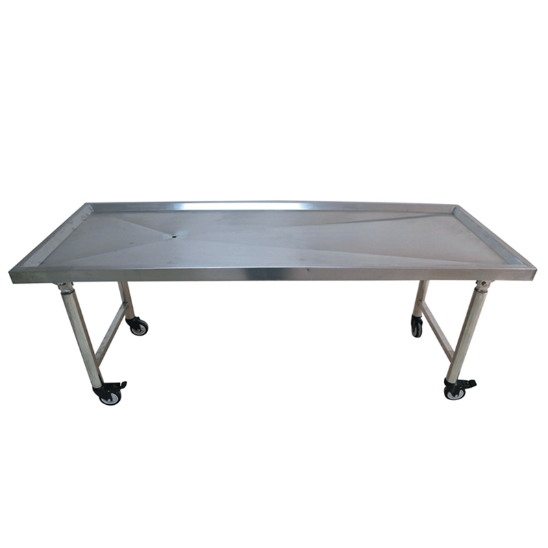 V型折叠式解剖床不锈钢尸体存放床