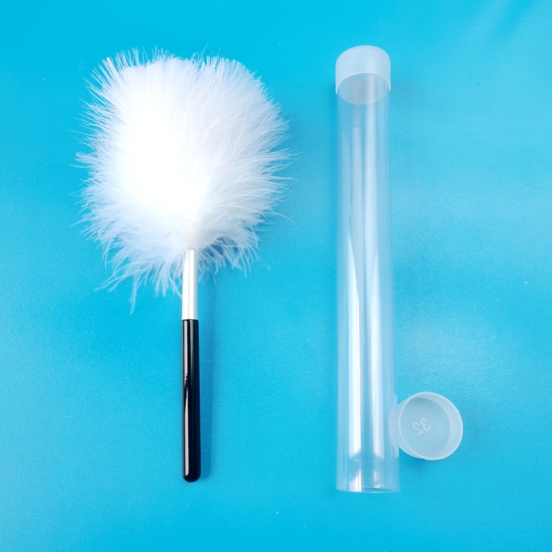 大号磁性指纹刷小号磁性指纹刷磁粉刷圆形灰鼠毛指纹刷扁形纤维指纹刷羽毛刷马拉鹳毛刷大磁笔