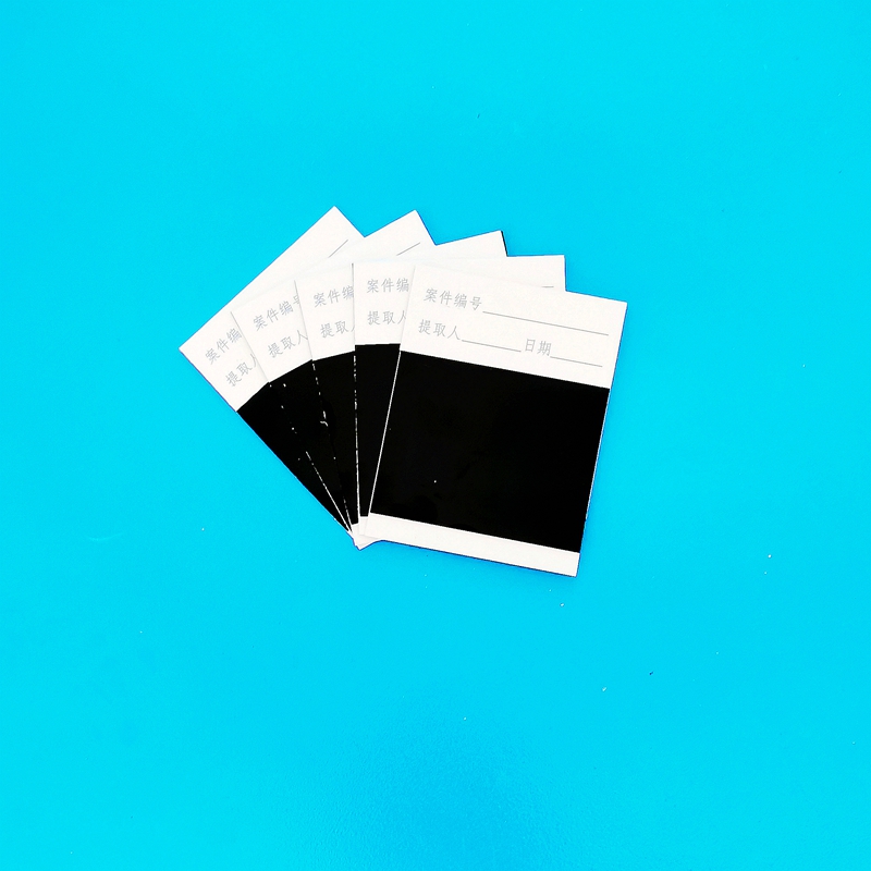 黑色衬底白色衬底指纹提取胶片指纹提取膜片提取贴单指印四指掌纹全掌纹提取膜片