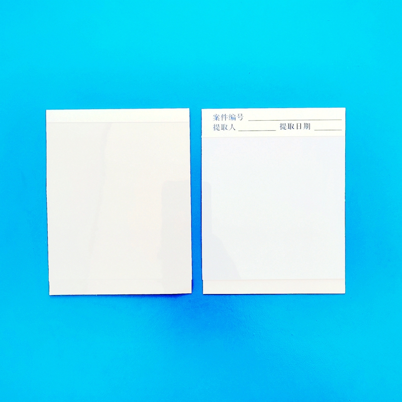 黑色衬底白色衬底指纹提取胶片指纹提取膜片提取贴单指印四指掌纹全掌纹提取膜片