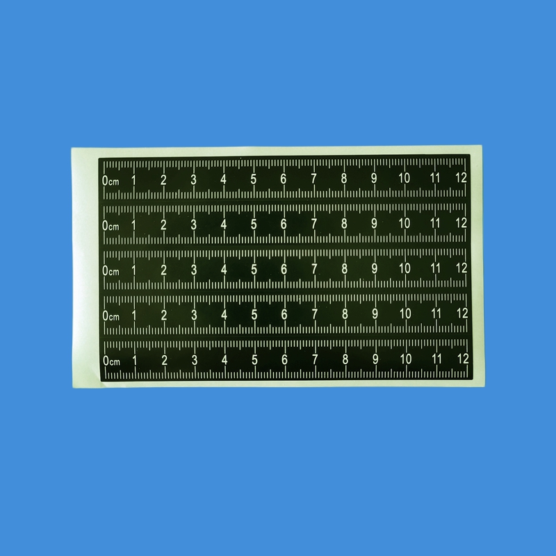 6cm12cm30cm不干胶比例尺刑事照相不干胶比例尺黑白双色彩色不干胶比例尺本荧光可移比例尺卷