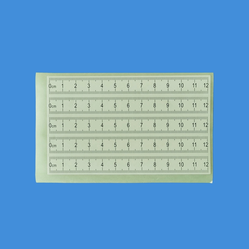 6cm12cm30cm不干胶比例尺刑事照相不干胶比例尺黑白双色彩色不干胶比例尺本荧光可移比例尺卷