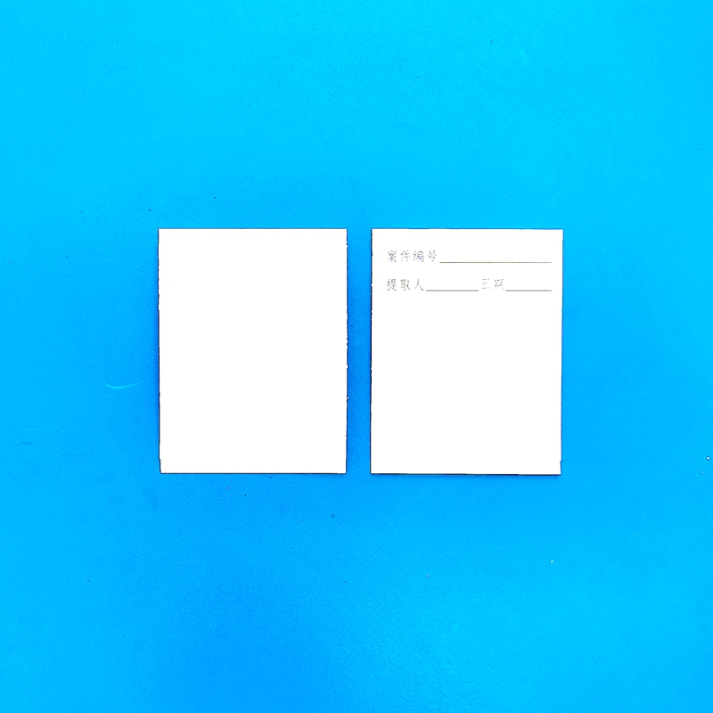 黑色衬底白色衬底指纹提取胶片指纹提取膜片提取贴单指印四指掌纹全掌纹提取膜片