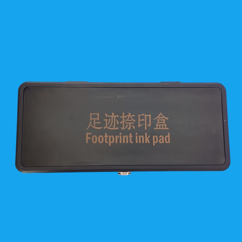 足迹捺印器足迹捺印盒超大印台足迹样本采集套装