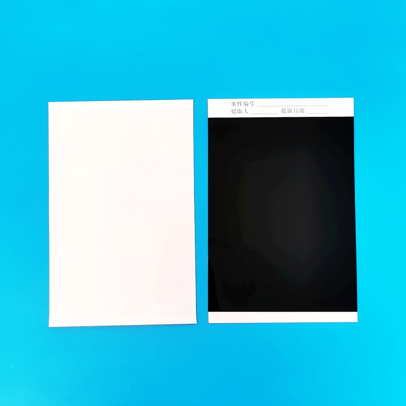 黑色衬底白色衬底指纹提取胶片指纹提取膜片提取贴单指印四指掌纹全掌纹提取膜片