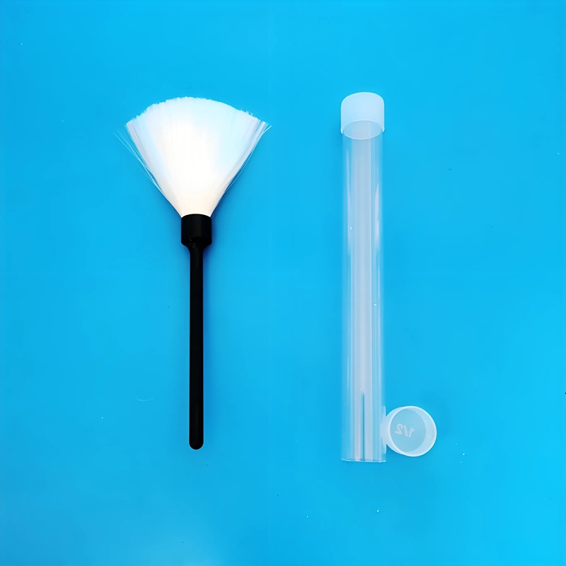 大号磁性指纹刷小号磁性指纹刷磁粉刷圆形灰鼠毛指纹刷扁形纤维指纹刷羽毛刷马拉鹳毛刷大磁笔