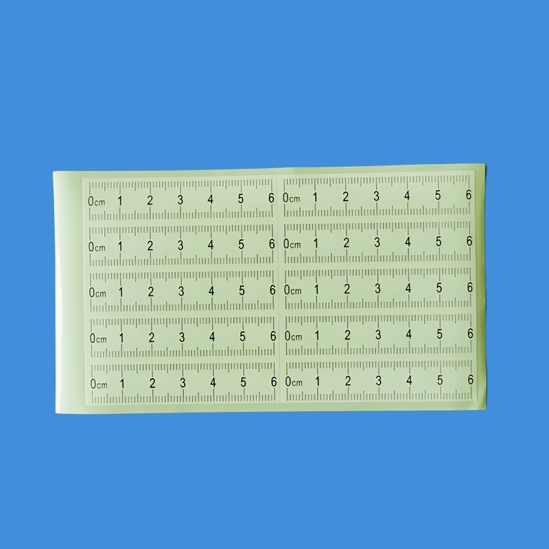 6cm12cm30cm不干胶比例尺刑事照相不干胶比例尺黑白双色彩色不干胶比例尺本荧光可移比例尺卷