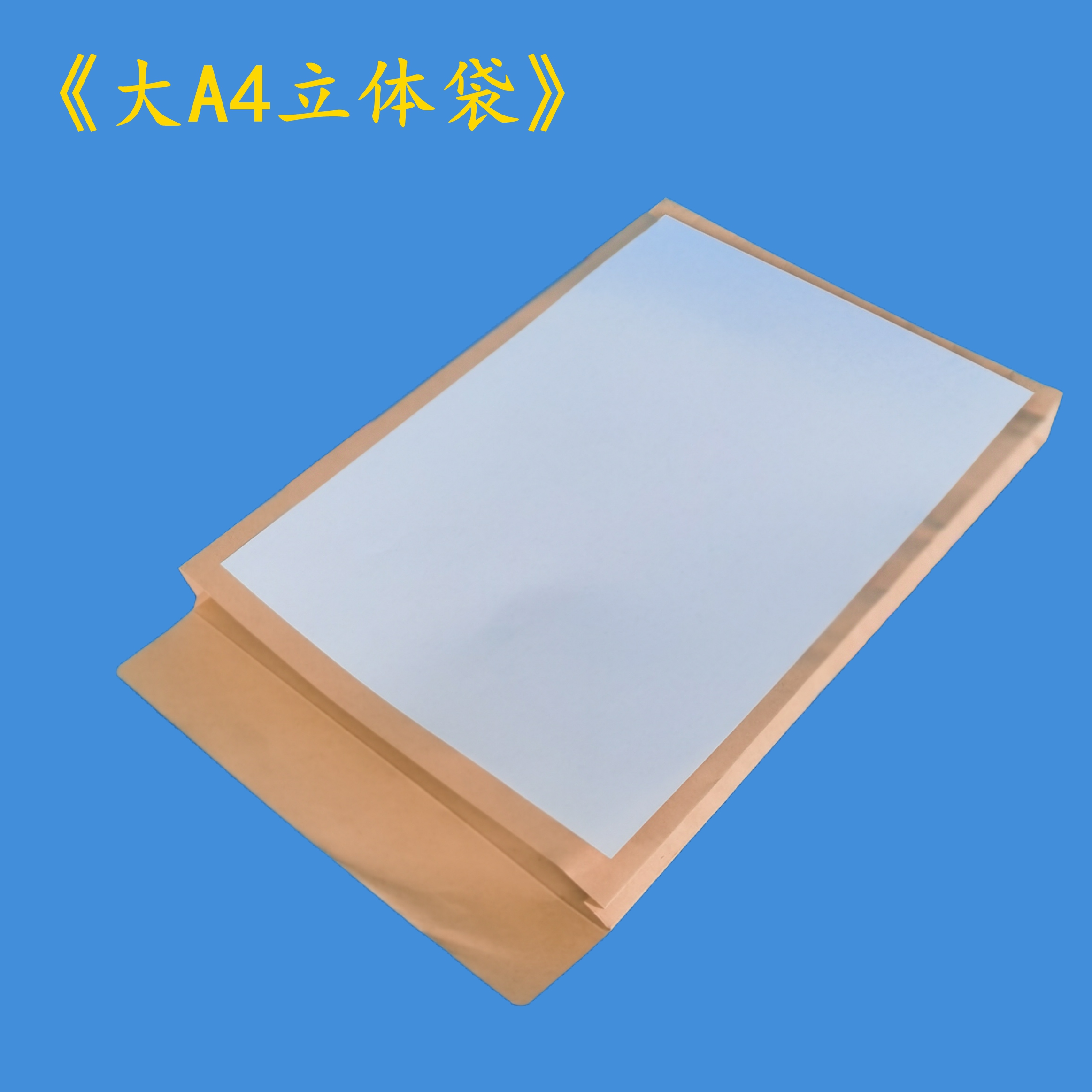 大A4牛皮纸物证袋物证封装袋装订可装A4大小文件证物袋