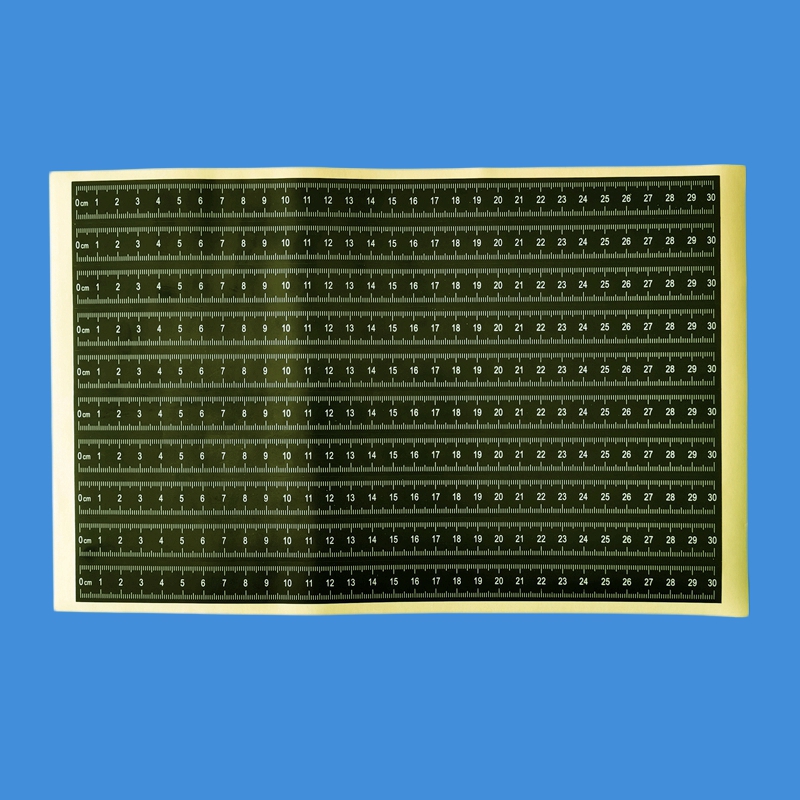 6cm12cm30cm不干胶比例尺刑事照相不干胶比例尺黑白双色彩色不干胶比例尺本荧光可移比例尺卷