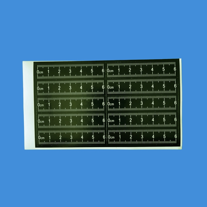 6cm12cm30cm不干胶比例尺刑事照相不干胶比例尺黑白双色彩色不干胶比例尺本荧光可移比例尺卷