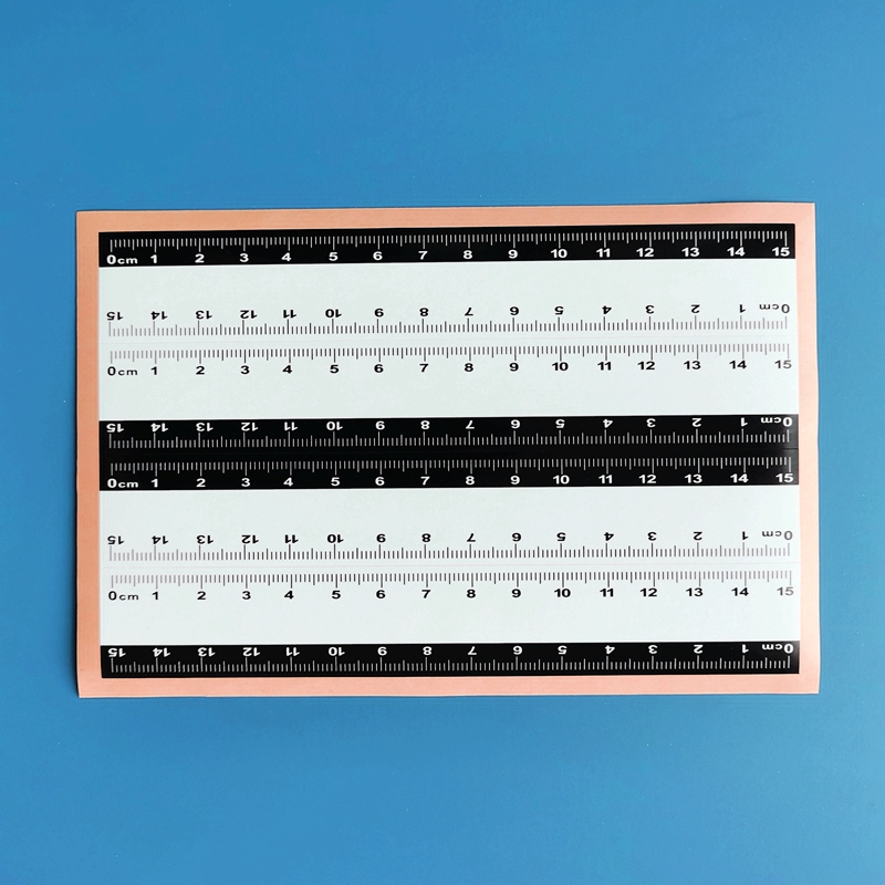 6cm12cm30cm不干胶比例尺刑事照相不干胶比例尺黑白双色彩色不干胶比例尺本荧光可移比例尺卷
