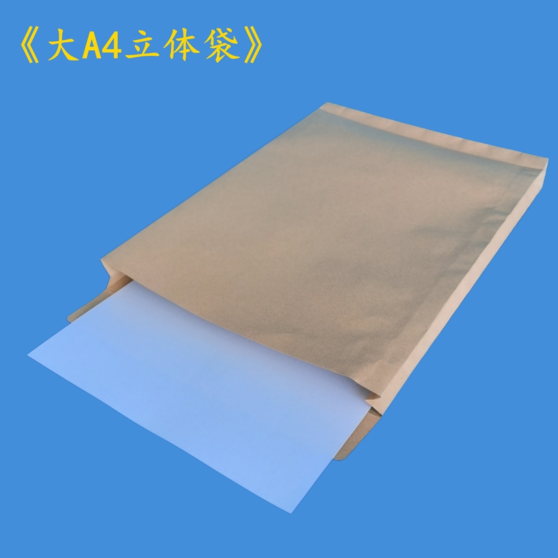 大A4牛皮纸物证袋物证封装袋装订可装A4大小文件证物袋