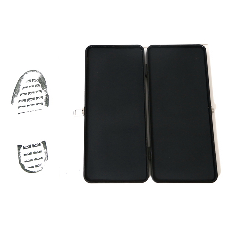 足迹捺印器足迹捺印盒超大印台足迹样本采集套装