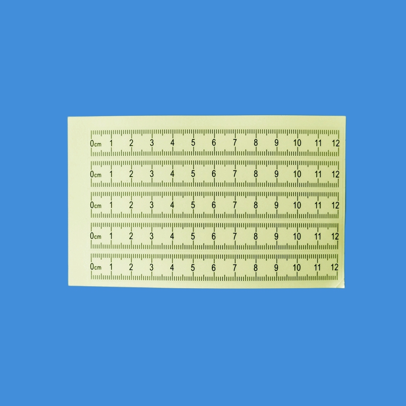 6cm12cm30cm不干胶比例尺刑事照相不干胶比例尺黑白双色彩色不干胶比例尺本荧光可移比例尺卷