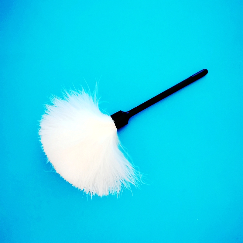 大号磁性指纹刷小号磁性指纹刷磁粉刷圆形灰鼠毛指纹刷扁形纤维指纹刷羽毛刷马拉鹳毛刷大磁笔