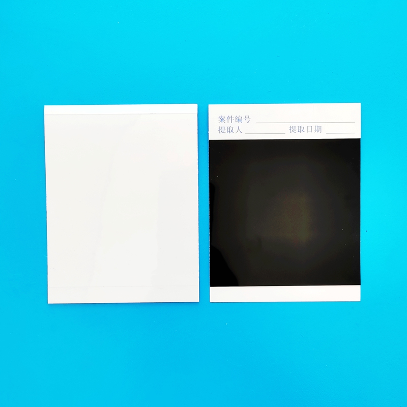 黑色衬底白色衬底指纹提取胶片指纹提取膜片提取贴单指印四指掌纹全掌纹提取膜片