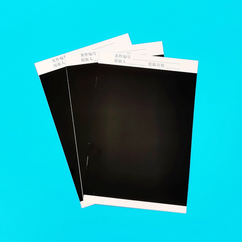 黑色衬底白色衬底指纹提取胶片指纹提取膜片提取贴单指印四指掌纹全掌纹提取膜片