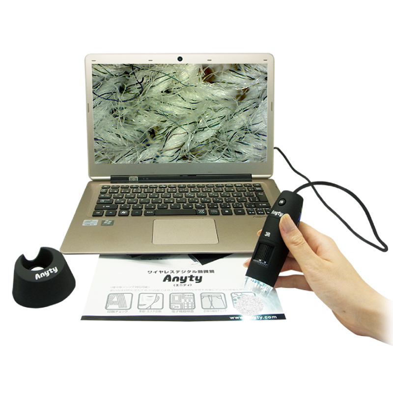 Anyty USB手持数字显微镜是一个令人兴奋的新产品，它可以让你看清肉眼无法看清的许多微小物体，而且应用广泛。Anyty手持数字显微镜和计算机连接，容易操作。安装好附带光盘里面的软件，就可以轻松的进行拍照、动态录影、定时拍照和测量等功能。