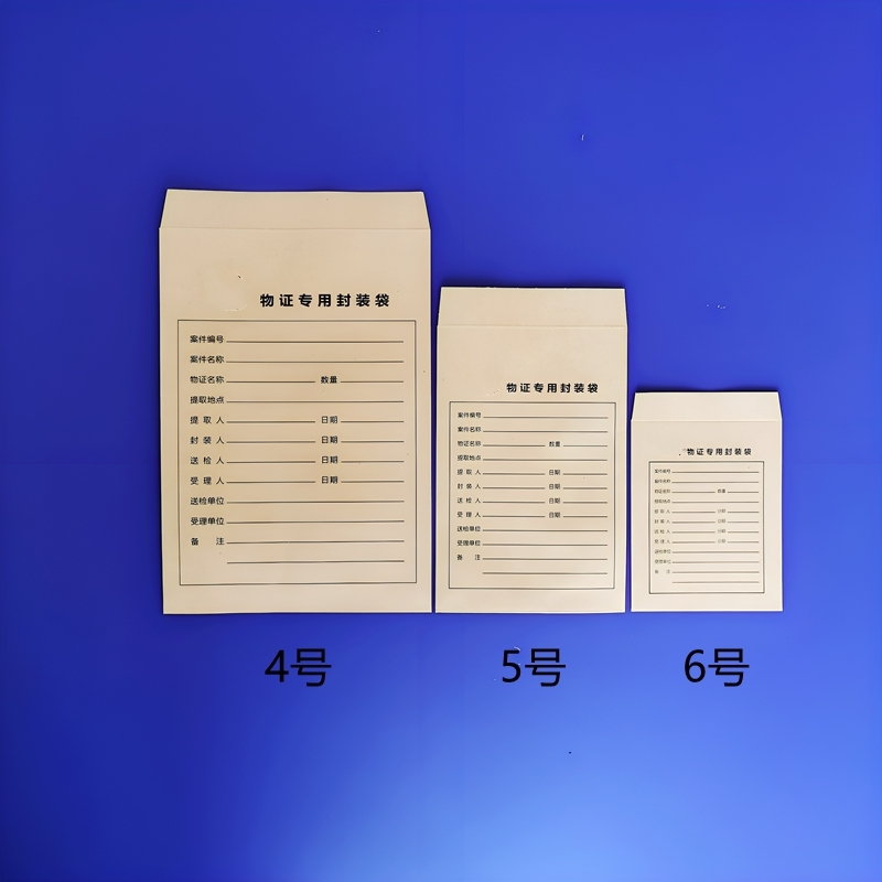 纸质物证袋 牛皮纸物证袋 物证档案袋