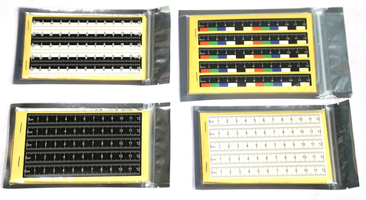 彩色不干胶比例尺（12cm）刑事照相比例尺