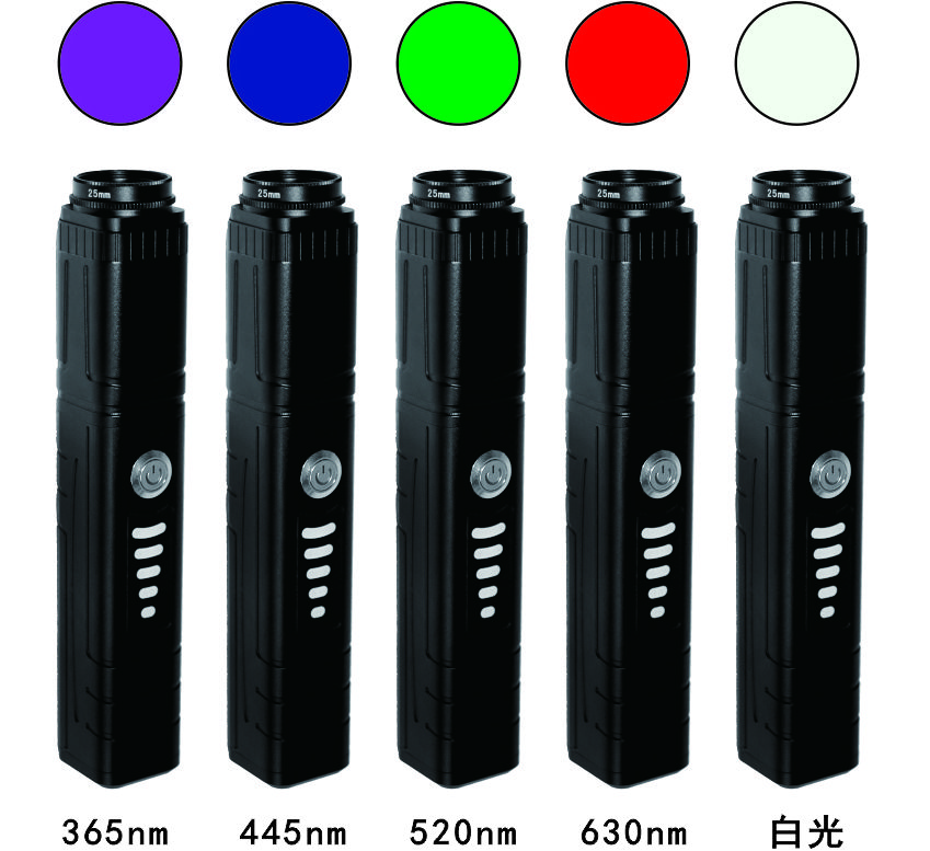 A10V5匀光多波段匀光小手电勘查光源 多波段勘察手电