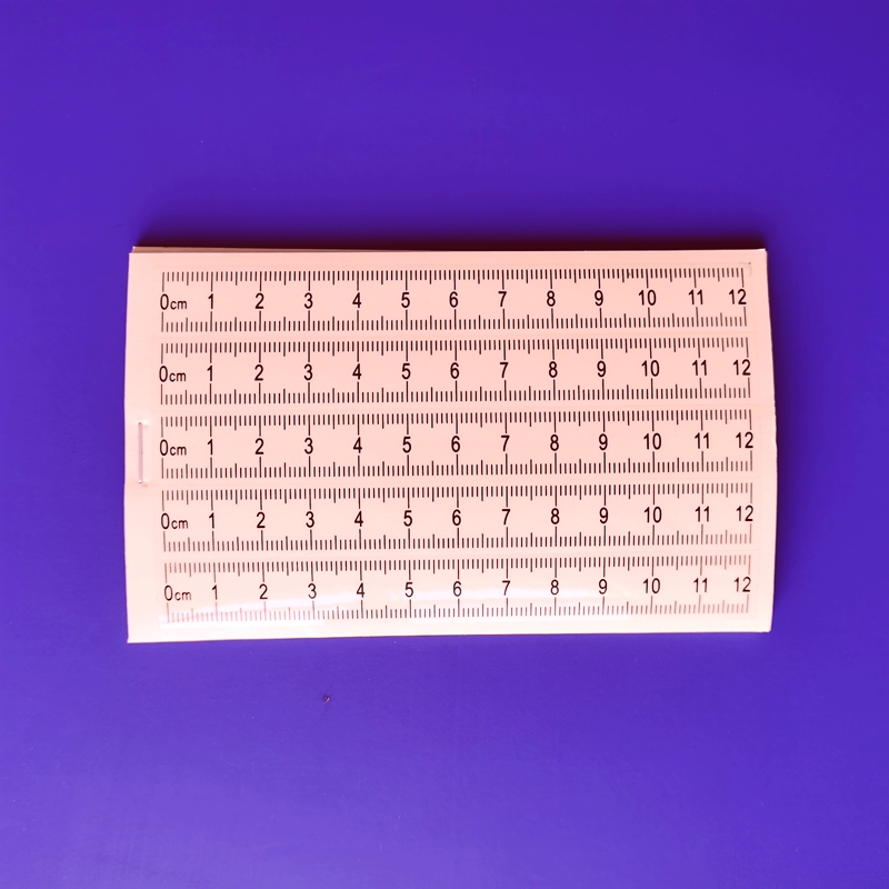 12cm透明不干胶比例尺