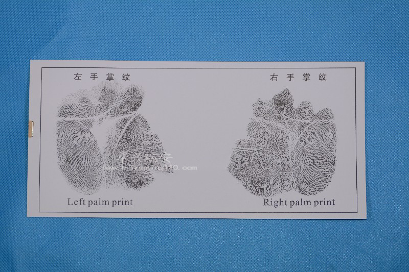 掌纹捺印卡片