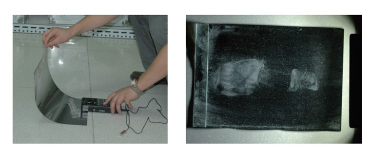 防漏电型单个灰尘足迹静电膜 足迹提取塑料膜
