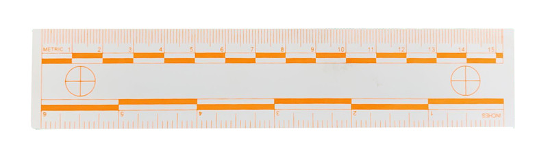 15厘米橙色荧光比例尺