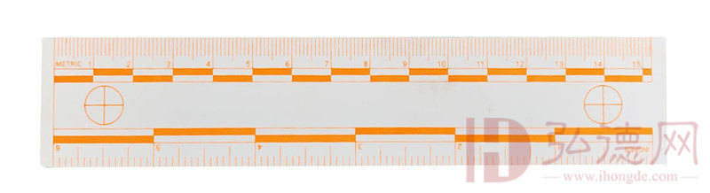 15厘米橙色荧光比例尺