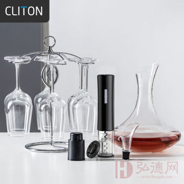 15900积分兑换丨CLITON红酒杯水晶玻璃高脚杯12件酒具套装家用6个葡萄酒杯醒酒器开瓶器