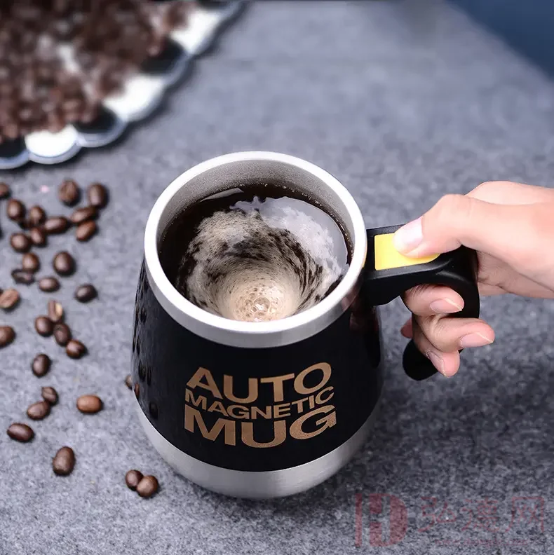 自动搅拌杯磁化咖啡杯 黑色（10900积分兑换）