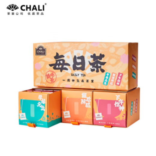 10600积分兑换| CHALI茶里公司花草茶每日茶礼盒63.5g茶包茶叶礼盒礼物花茶组合21包/盒