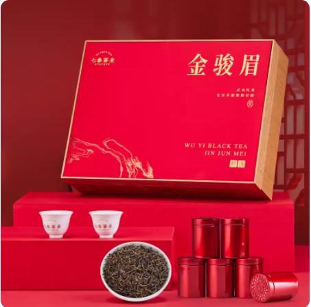 24800积分兑换｜七春金骏眉红茶500g茶叶礼盒装武夷山红茶礼盒过年送礼长辈礼品 1件装