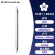 樱花（SAKURA）签字笔商务办公送礼宝珠笔 craft_lab 002白色 大赏黄铜笔高档礼盒