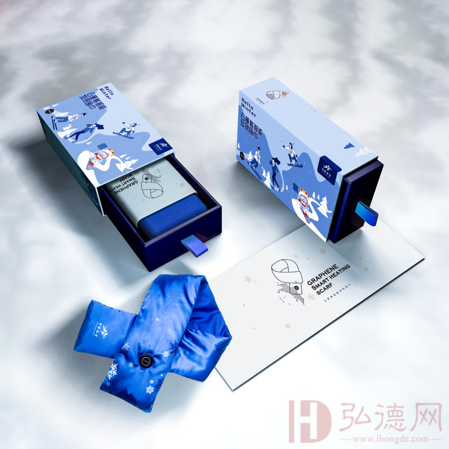 （20900积分兑换）石墨烯智能三档温控护颈发热围巾 户外作业必备（20900积分兑换）