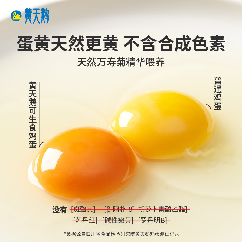 黄天鹅可生食新鲜鸡蛋30枚【下单前请注意，部分地区不能发货】