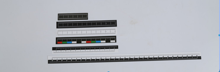 不干胶比例尺 彩色黑色白色透明照相纸比例尺（多规格可选）